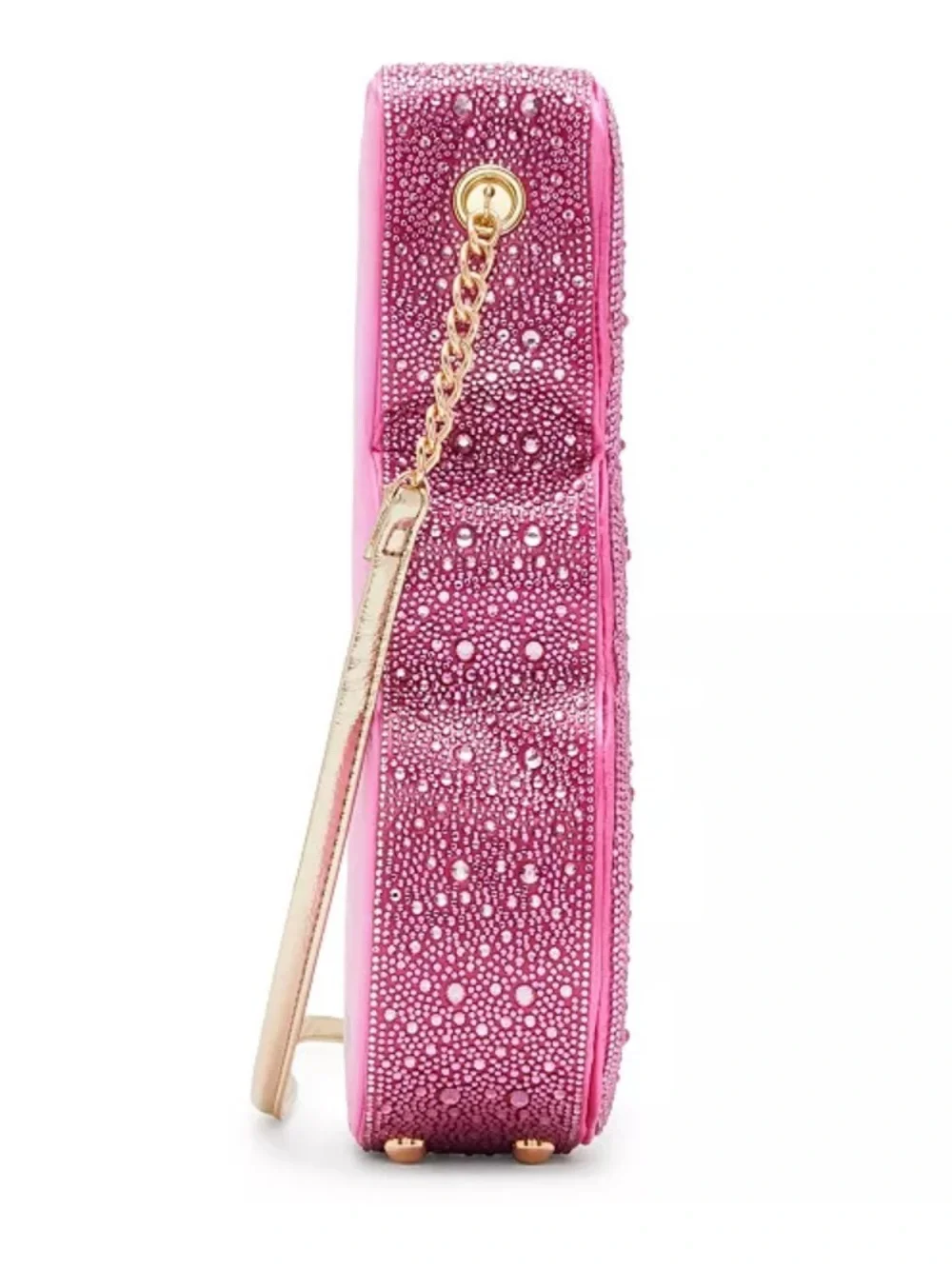 NEW Betsey Johnson Rhinestone Peeps Pink Bunny Crystal Crossbody Bag - Picture 5 of 11